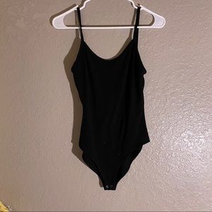 Forever 21 Low Back Black Bodysuit
